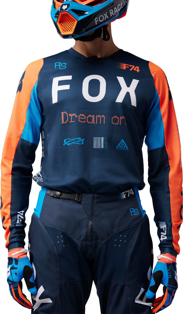 FOX 180 Race Spec Motocross Jersey blå/orange L Figur 3