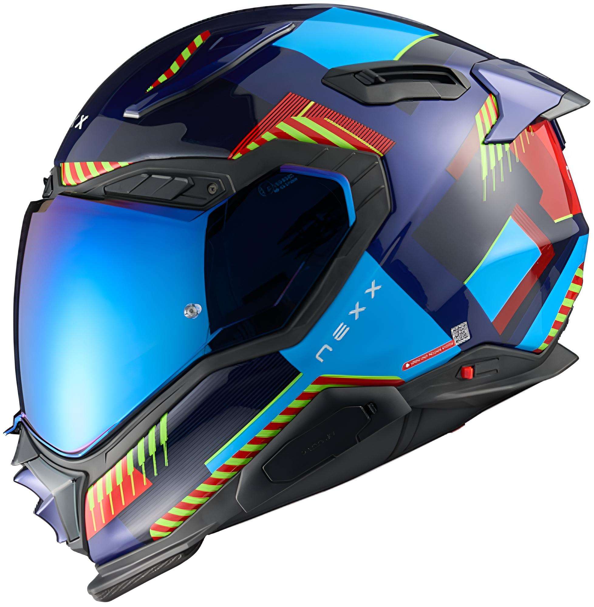 Nexx X.WST 3 Fluence Casco blu/rosso XXL (63/64) Figura 1