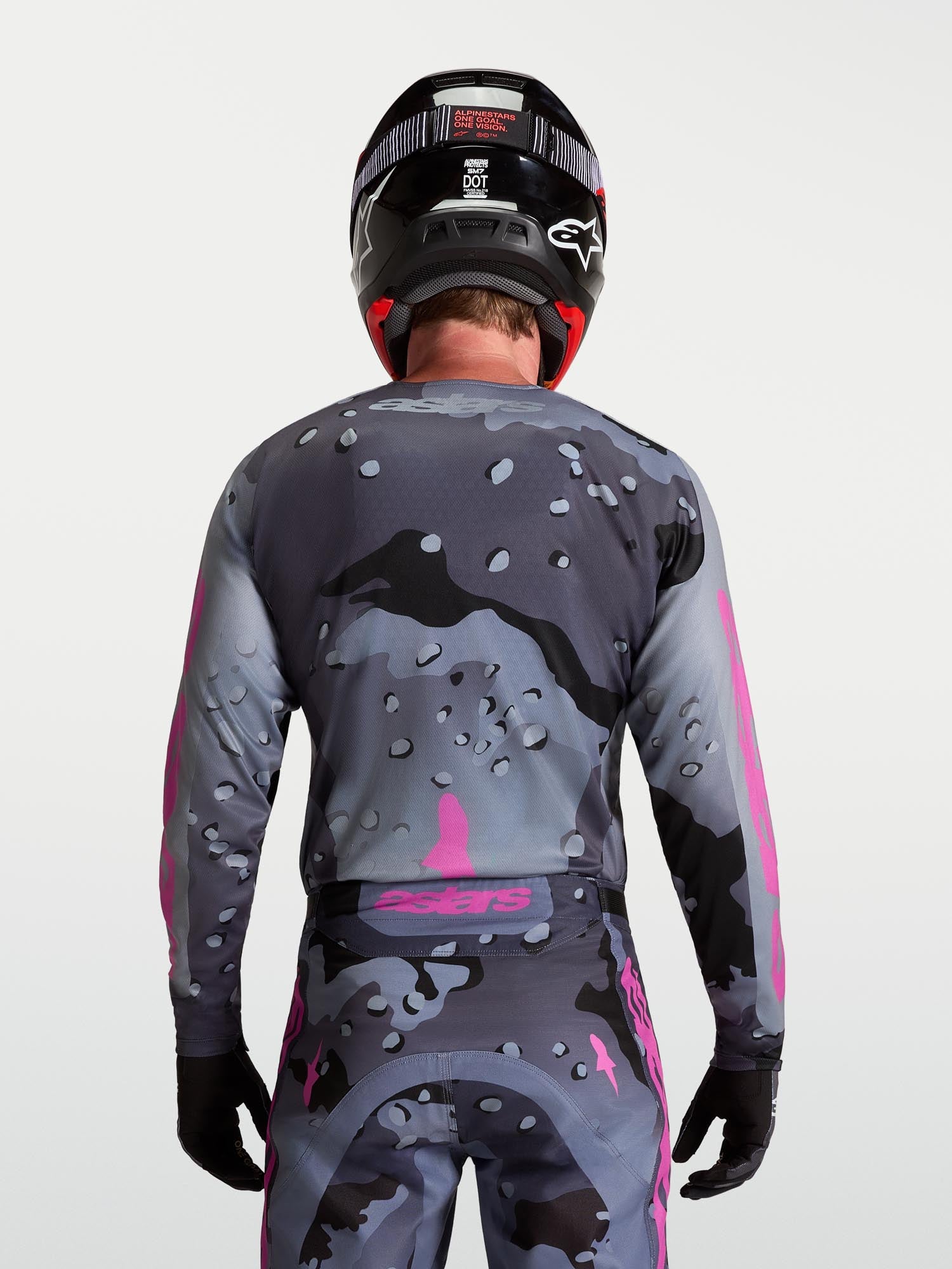 Alpinestars Racer Lone Motocross dres Siva/Ljubičasta L Slika 11