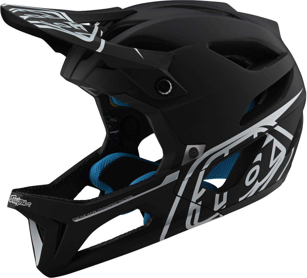 Troy Lee Designs Stage Stealth MIPS Cască Negru mat/argintiu M/L Figura 1