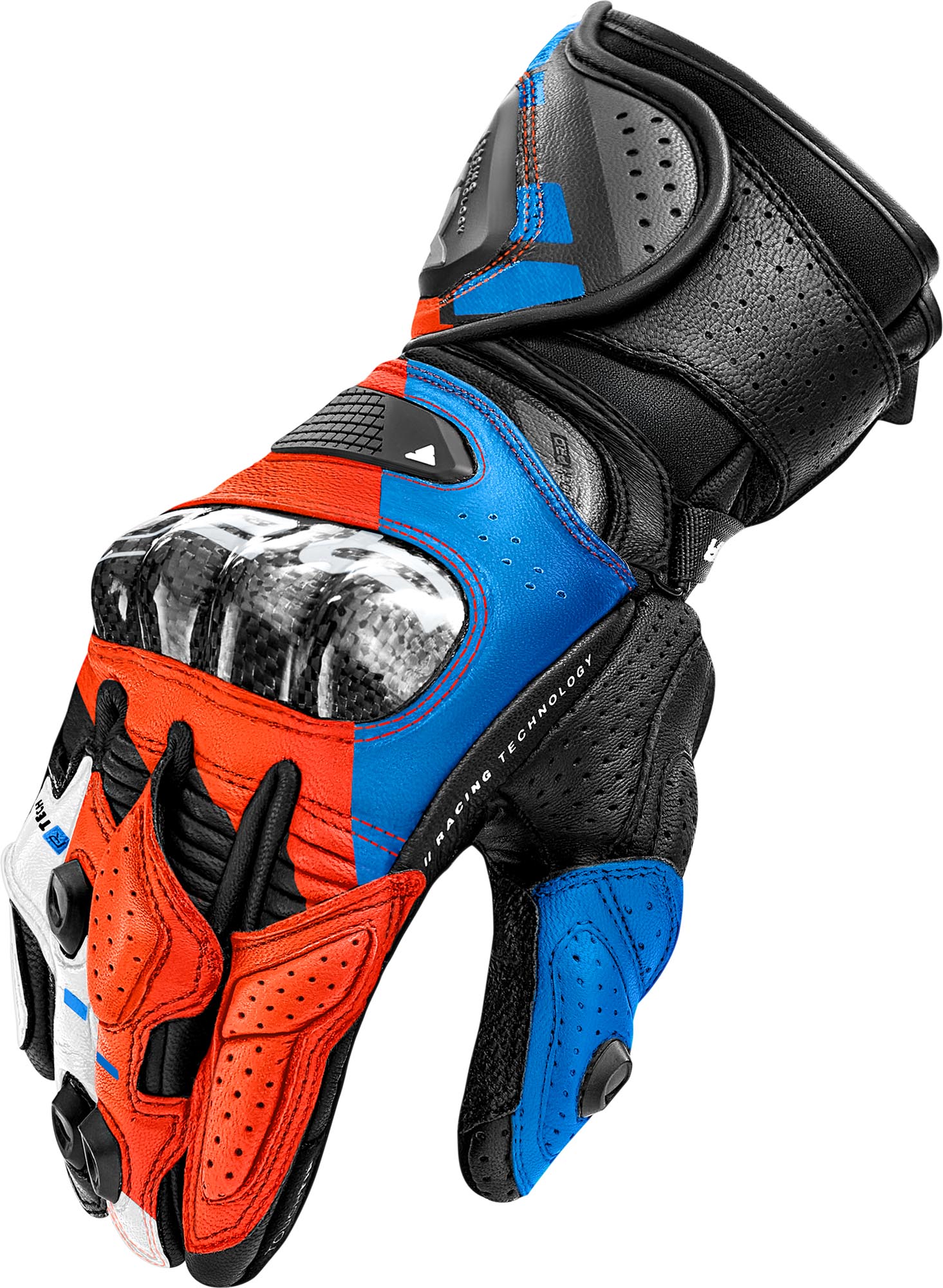 SHIMA RS-3 Motorcycle Gloves black/blue/red S Figure 2