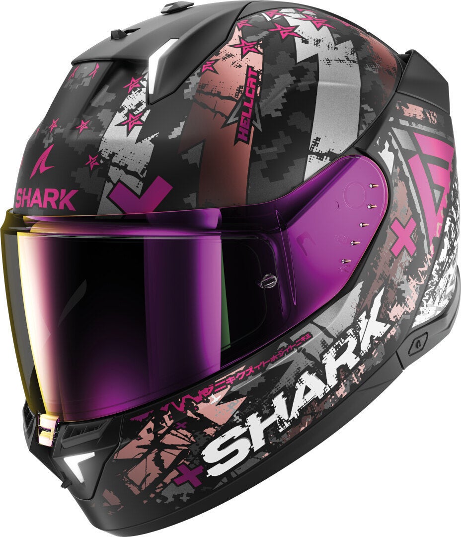 Shark Skwal i3 Hellcat Casco nero opaco/rosa XL (61/62) Figura 1
