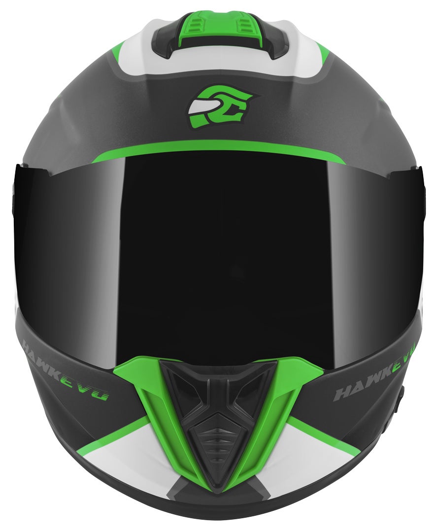 FC-Moto Hawk EVO-X Casque noir mat/vert/blanc S Figure 4