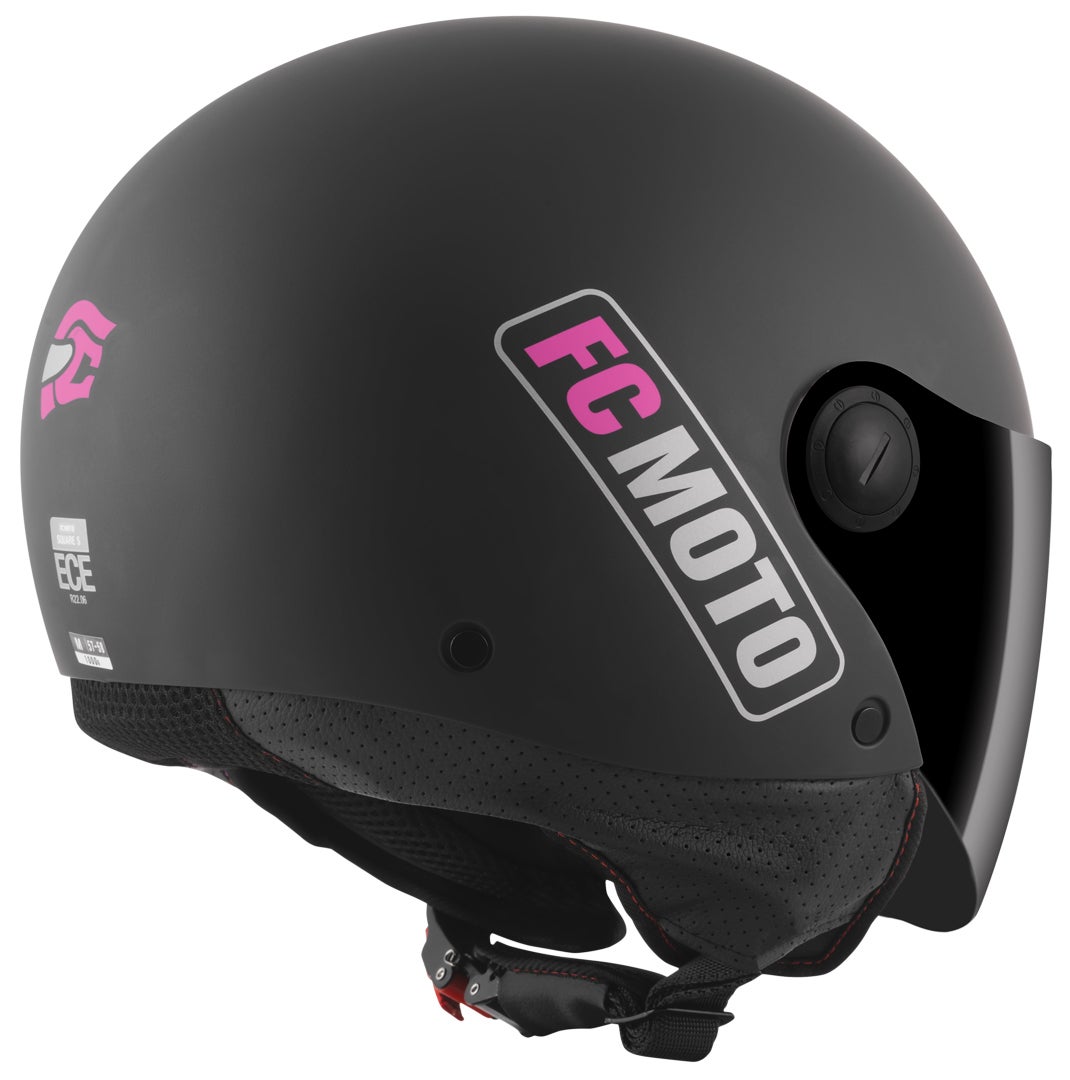 FC-Moto Square-RS Jet hjelm sort mat/lilla M Figur 4