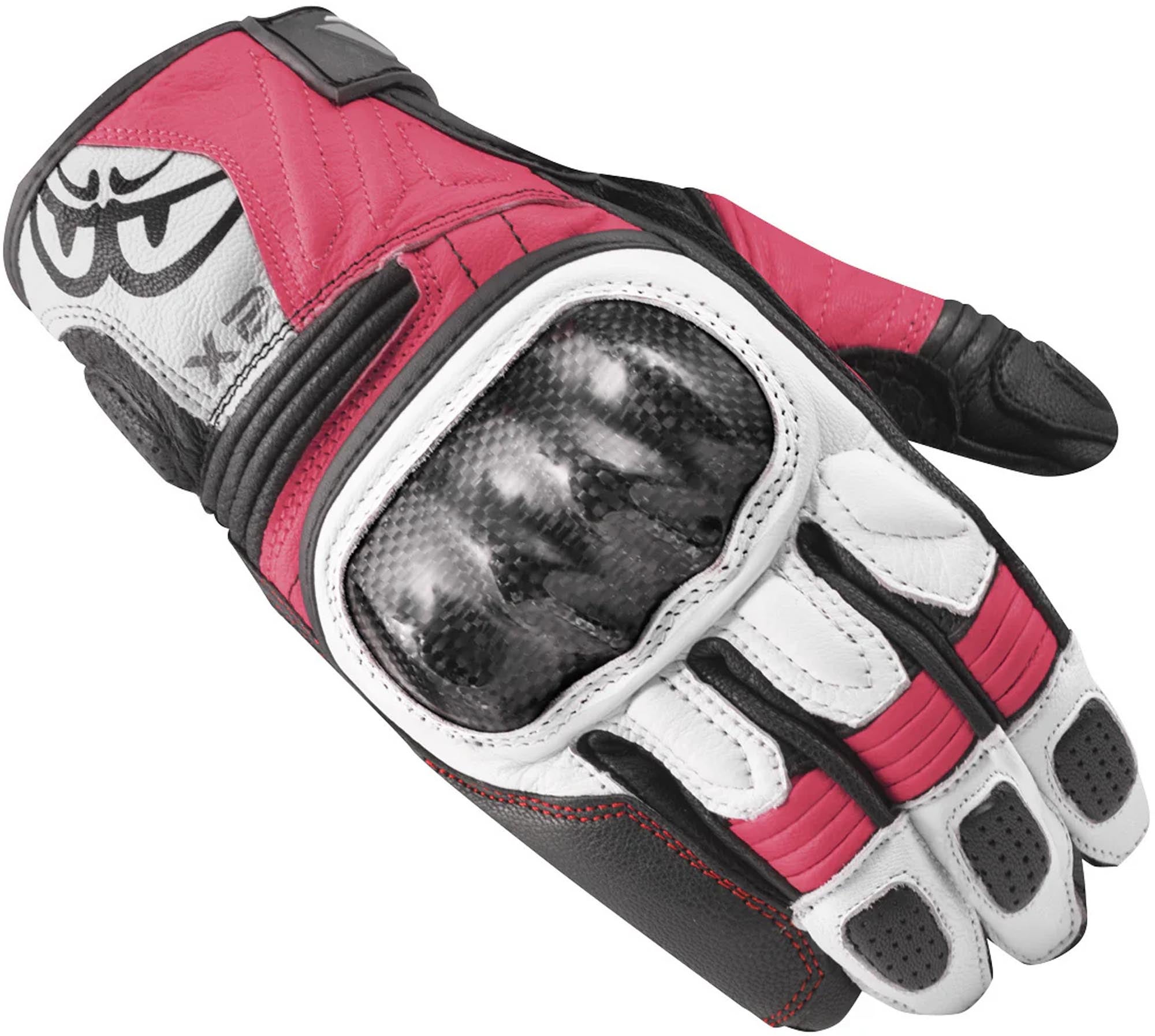 Berik LDX Ladies Motorcycle Gloves black/white/pink 3XL Figure 1