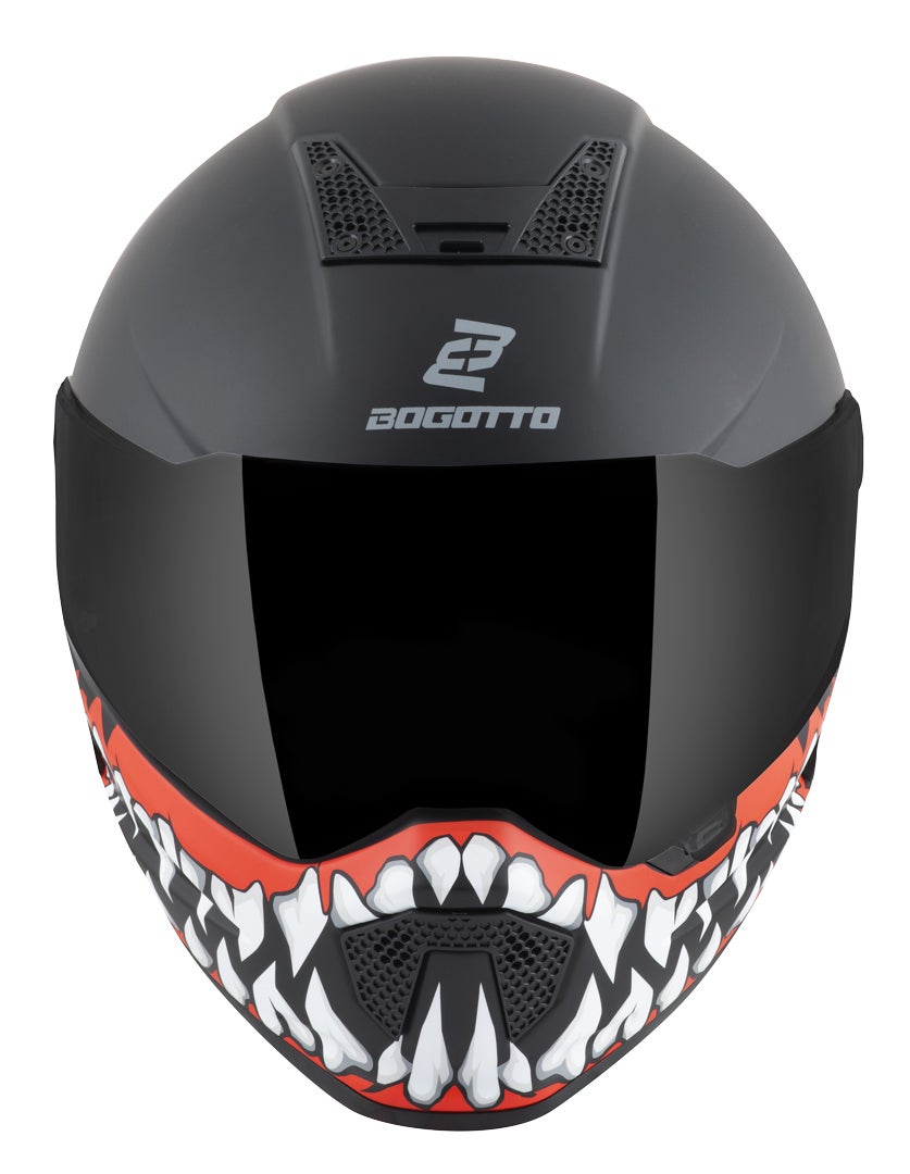 Bogotto Rapto Jaws Casco nero/rosso opaco S Figura 3