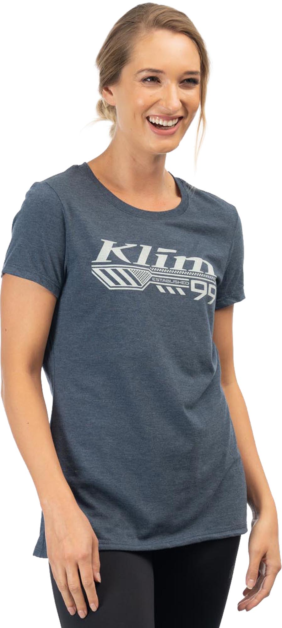 Klim Foundation Tri-Blend Maglietta femminile blu XL Figura 1