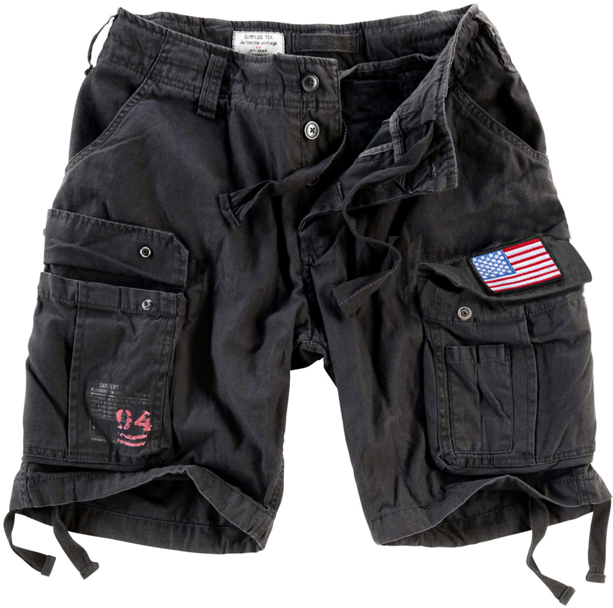 Surplus Airborne Vintage Patch Shorts schwarz M Abbildung 2