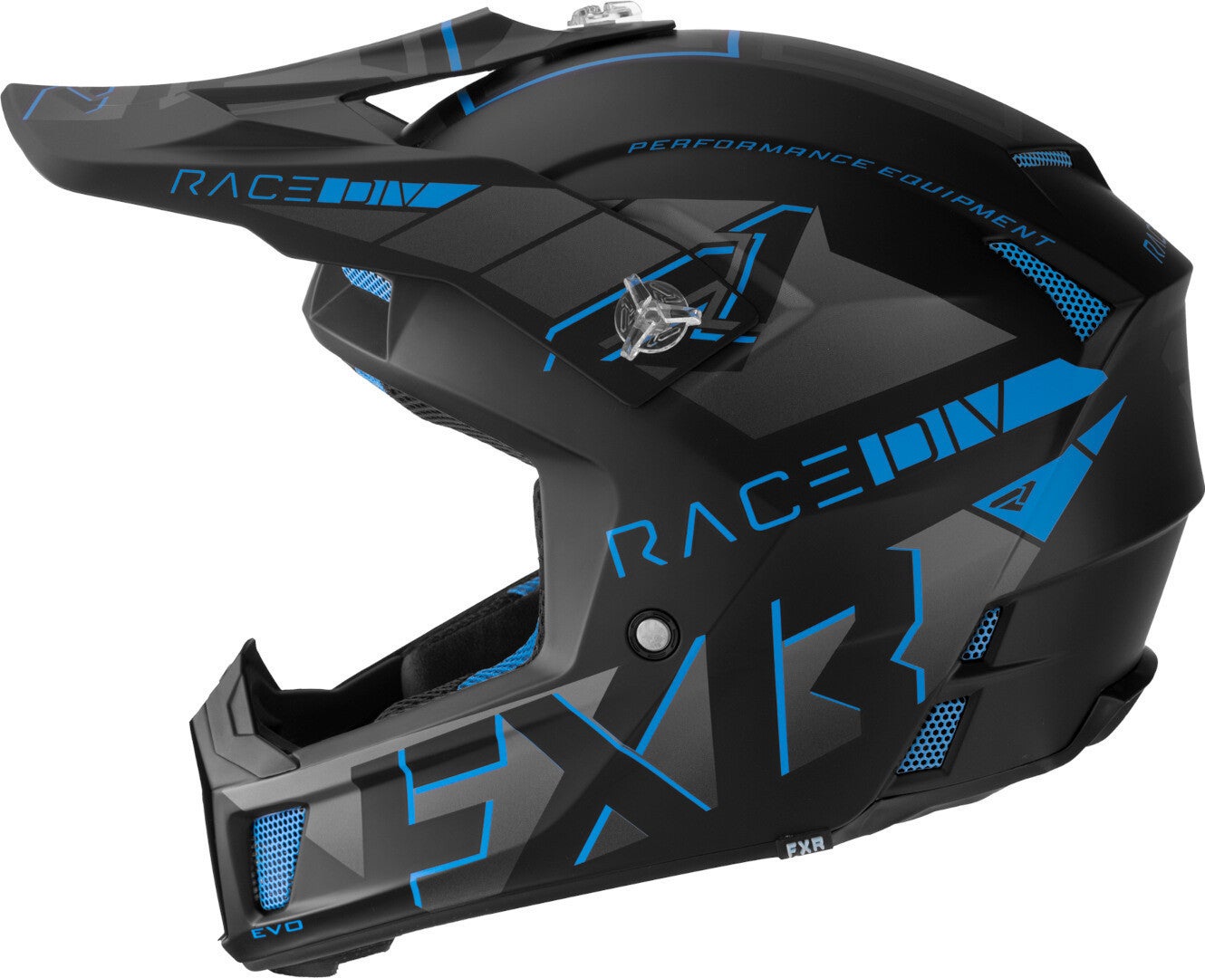 FXR Clutch Evo 2023 Snescooterhjelm sort/blå S (55/56) Figur 2