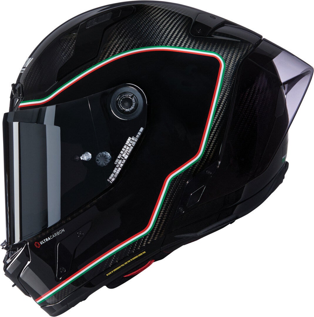 Side view of Nolan X-804 RS Ultra Carbon Asso Di Picche Helmet