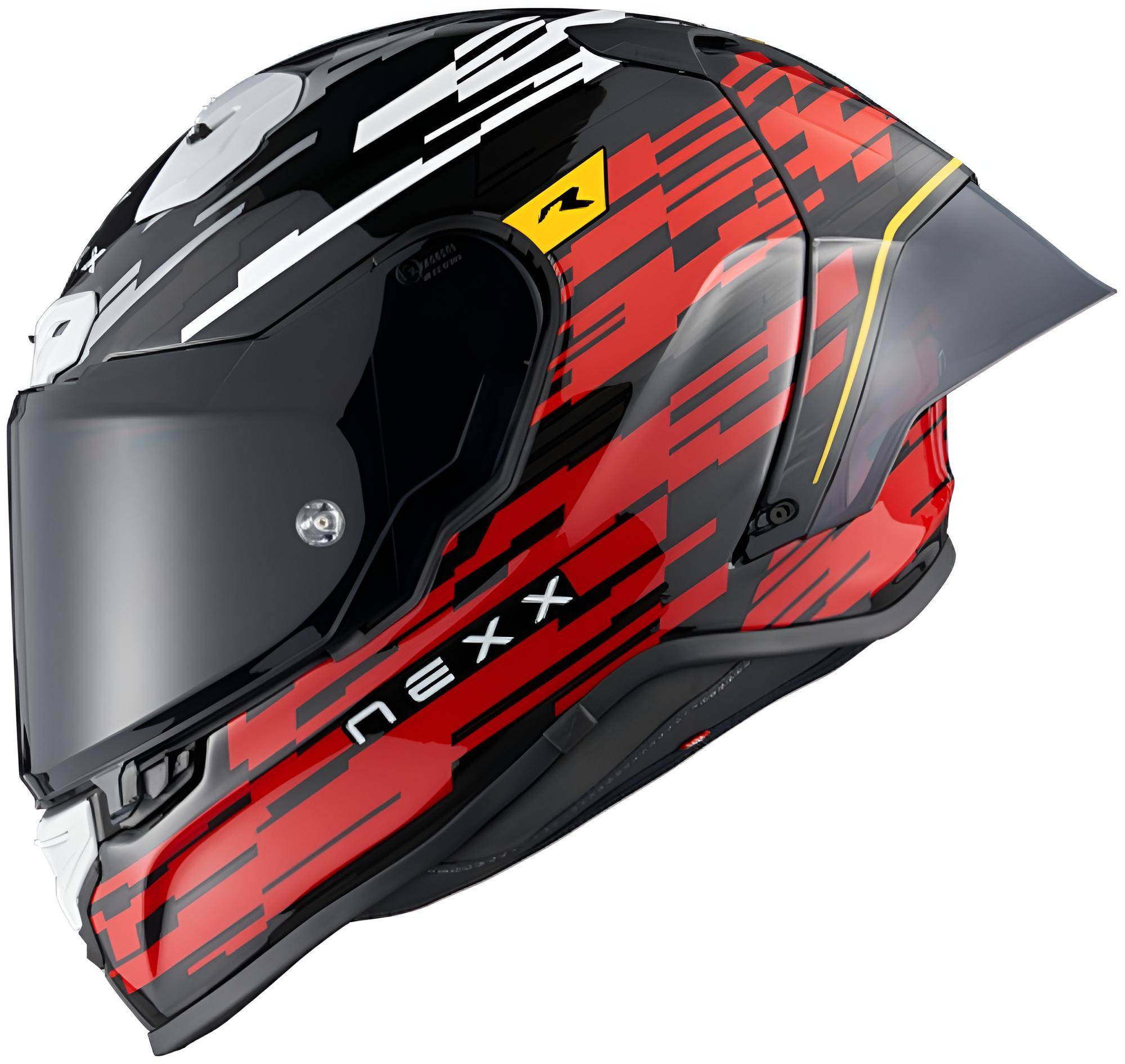 Nexx X.R3R Glitch Racer Helmet red/white XXS (51/52) Figure 1