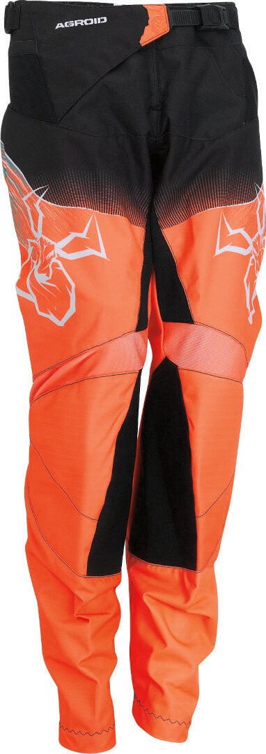 Moose Racing Agroid 2022 Motocross bukser til unge orange/sort 20 Figur 1