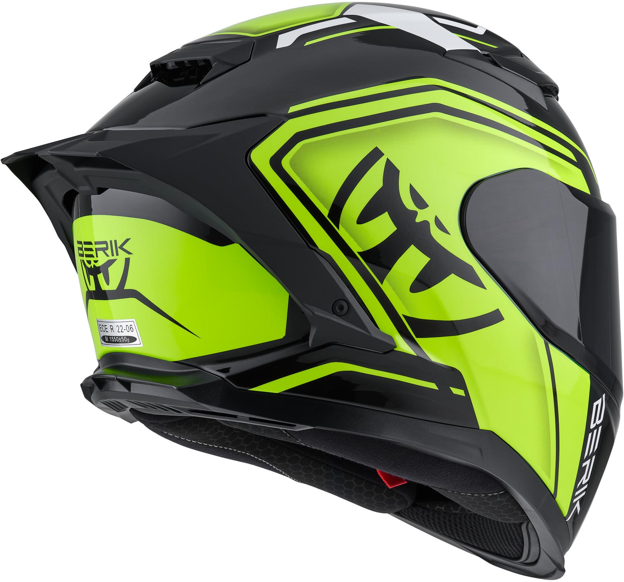 Berik FF871 Mapuro Helm schwarz/gelb S Abbildung 5