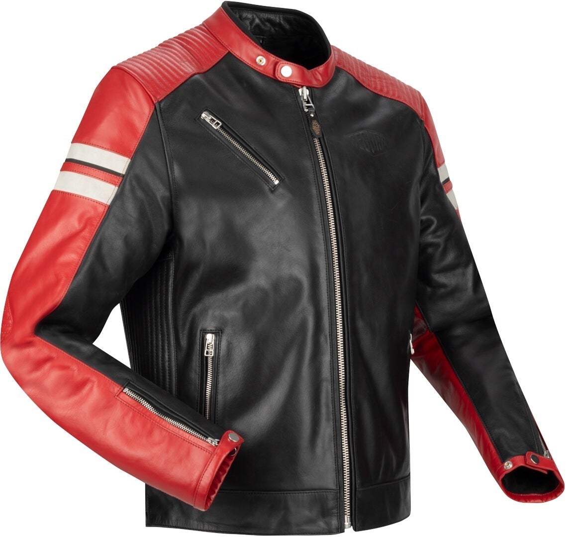 Segura Romeo Motorrad Lederjacke schwarz/rot XL Abbildung 1