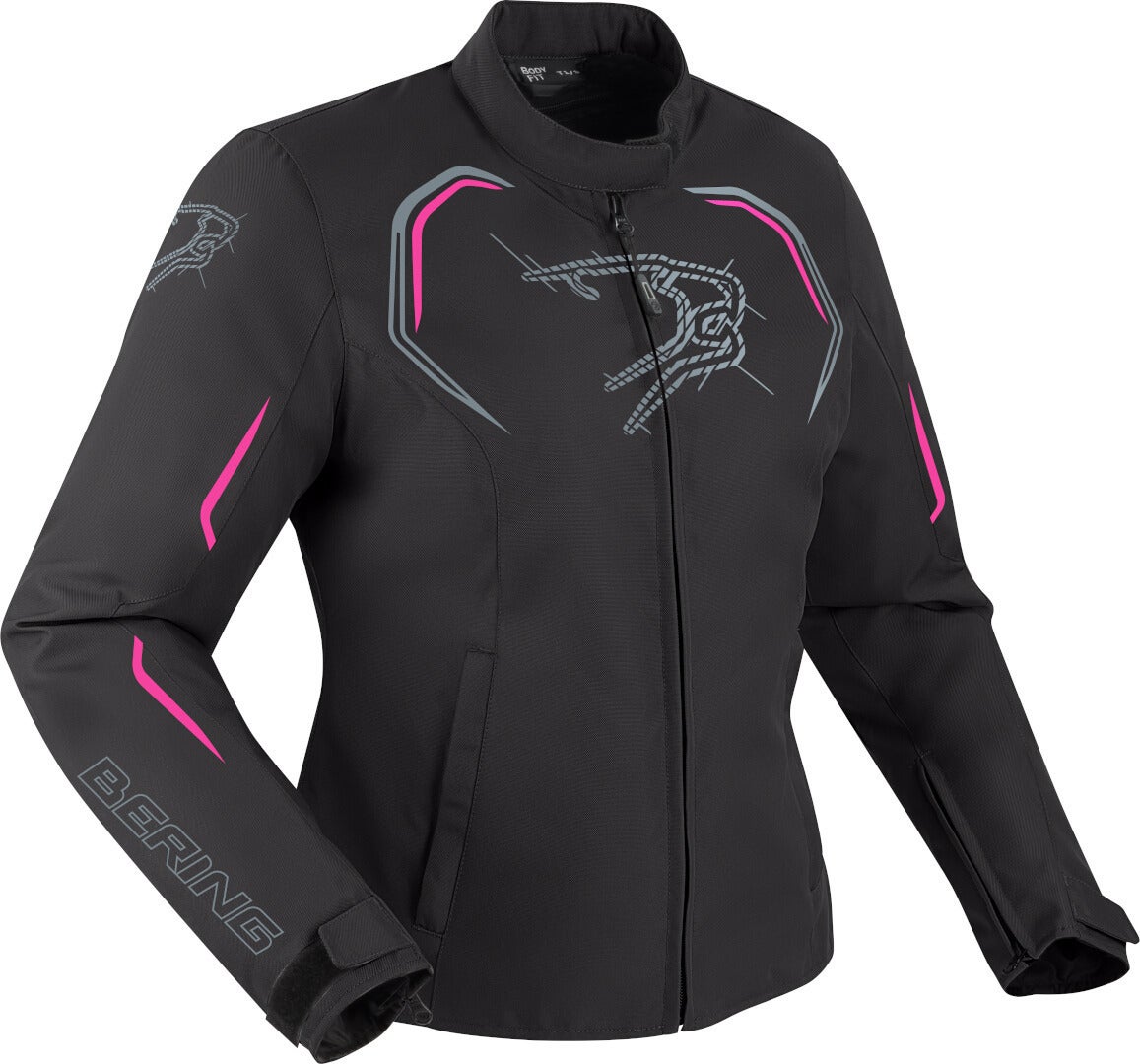 Bering Dundy veste textile de moto pour dames imperméable à l’eau noir/rose 38 Figure 1