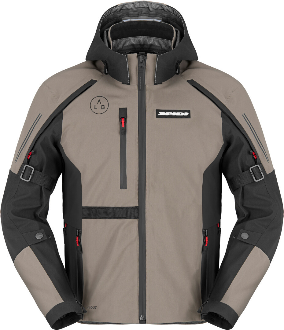 Spidi Mission-V H2Out waterproof Motorcycle Textile Jacket grey/beige L Figure 1