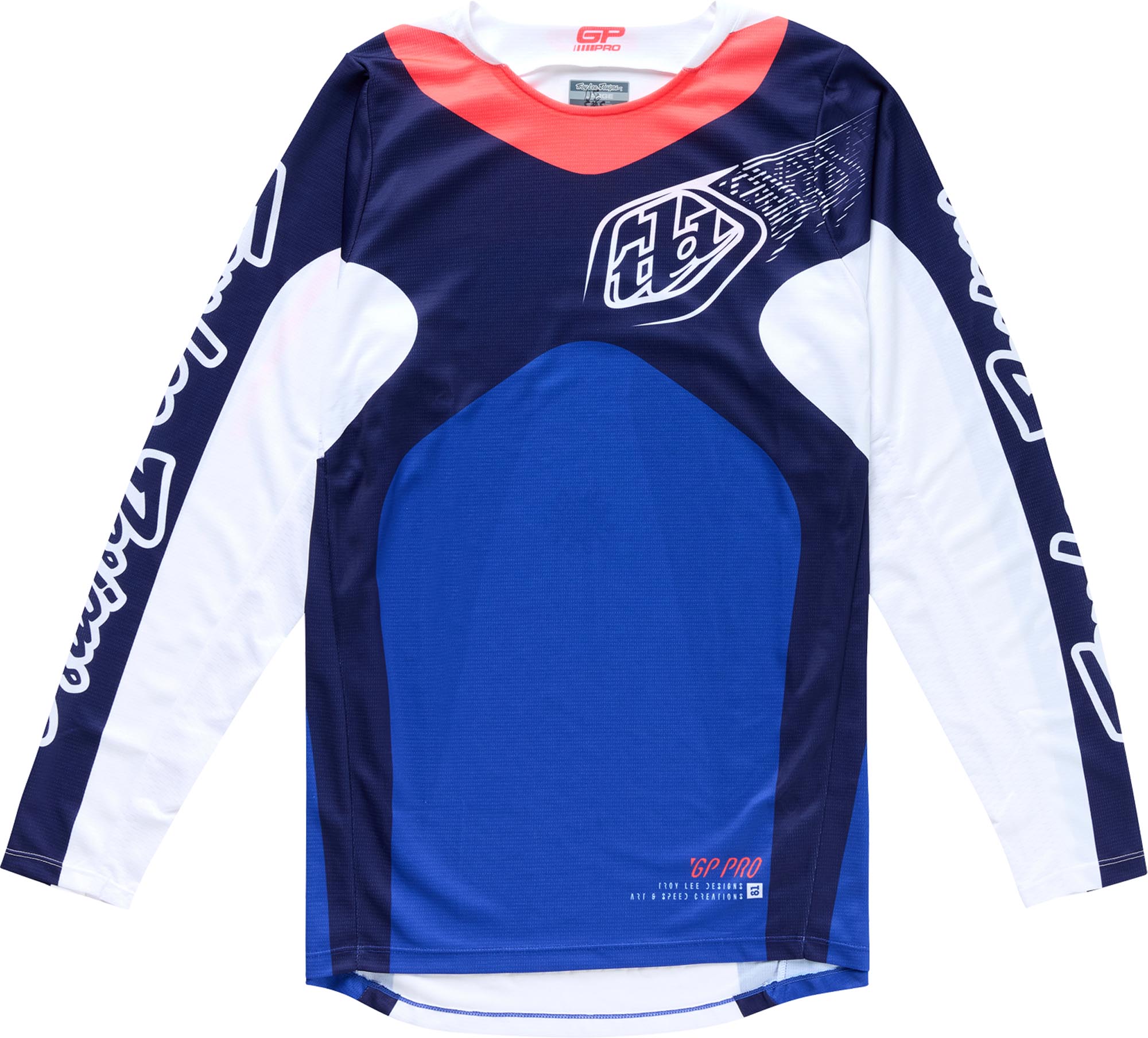 Troy Lee Designs GP Pro Frames Motocross-trui donkerblauw/wit L Figuur 1