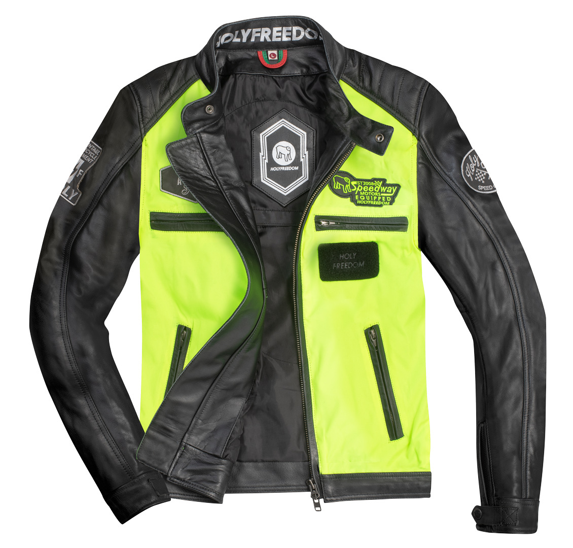 HolyFreedom Zero Vision Motorcycle Leather Jacket L Figure 2