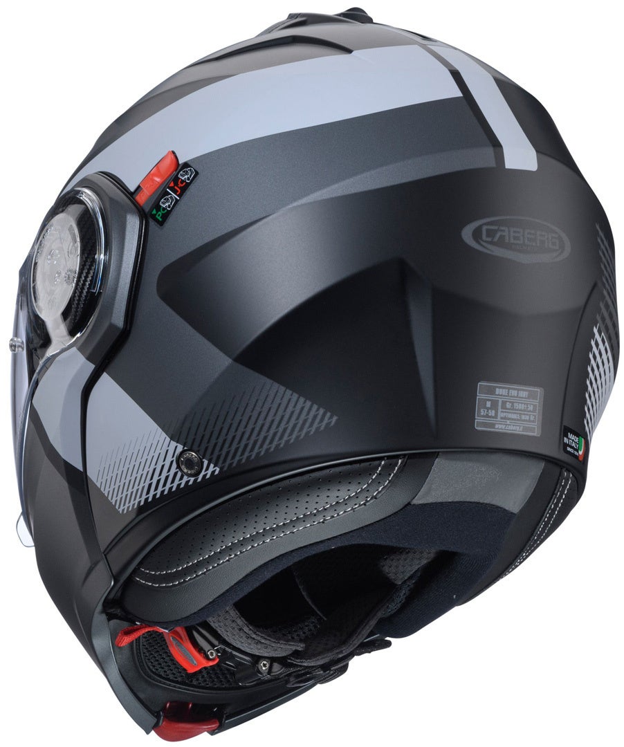 Caberg Duke Evo Indy Klapphelm schwarz matt/grau S (55/56) Abbildung 2