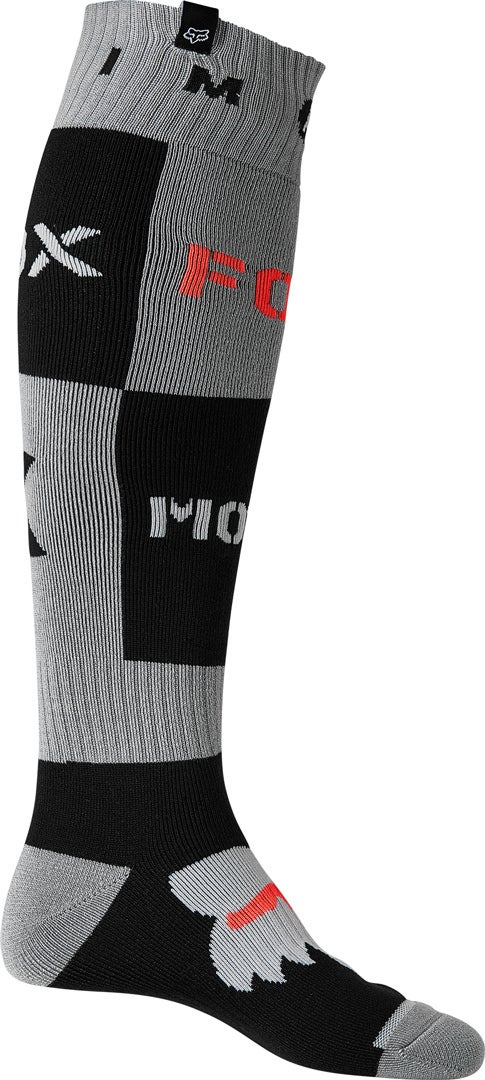 FOX Nobyl Fri Thick Meias de Motocross Cinza/Preto M Figura 1