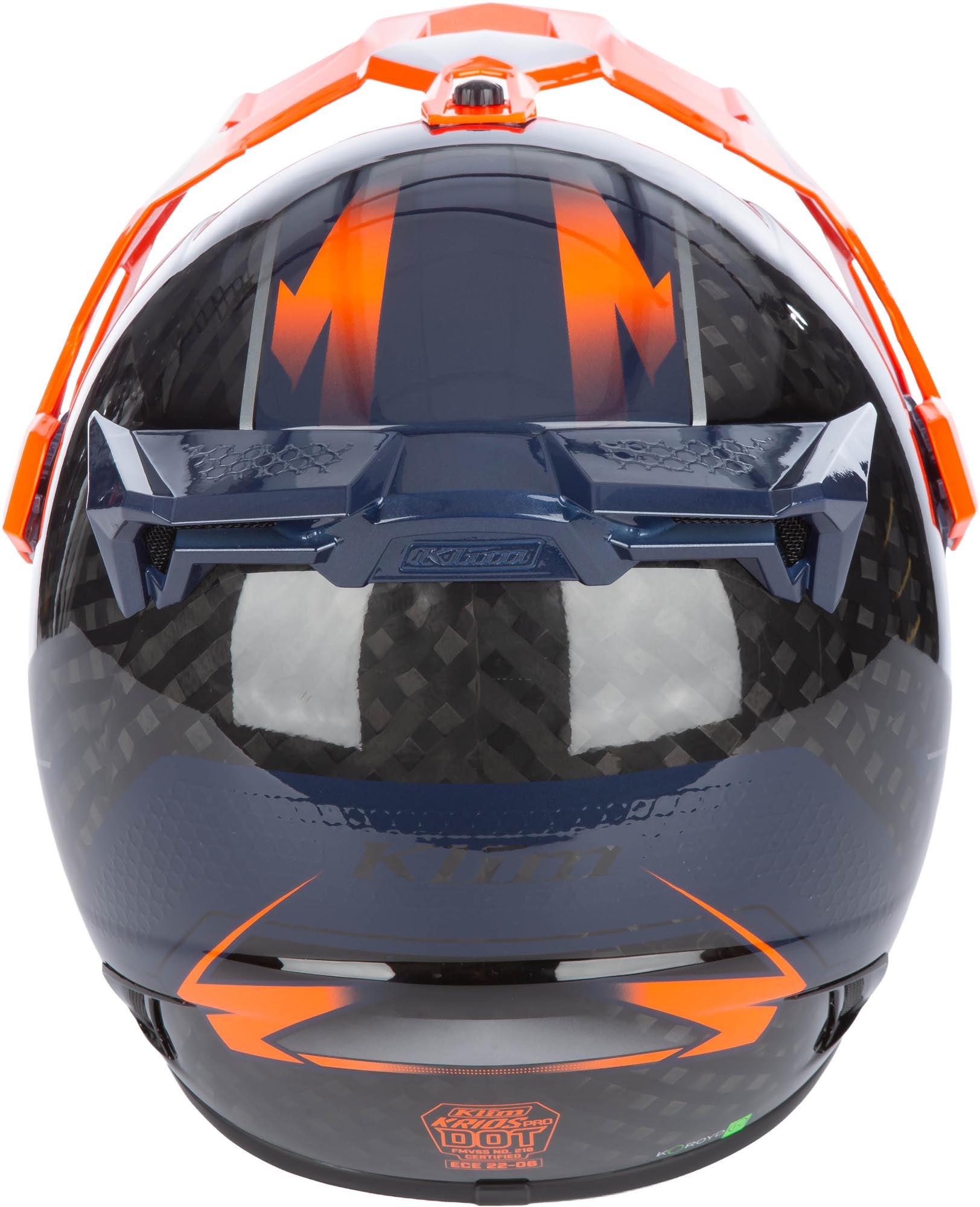 Klim Krios Pro Echo Carbon Enduro-hjelm sort/orange XS (53/54) Figur 8