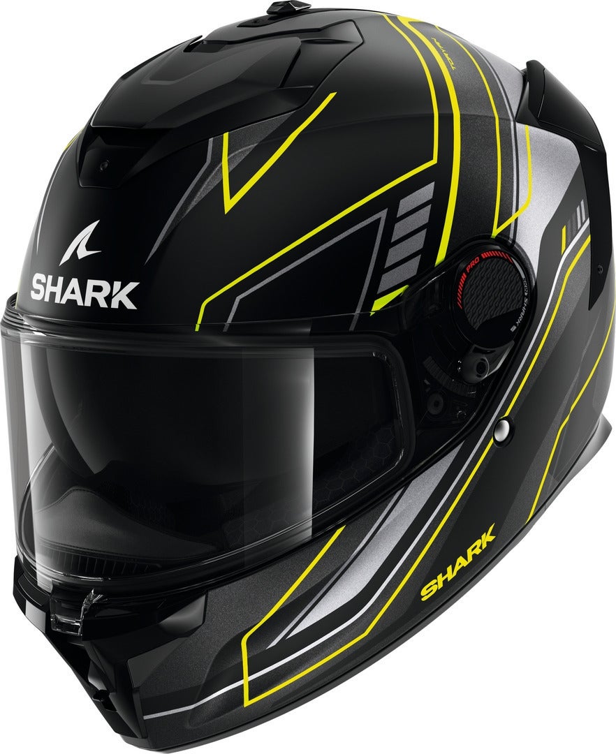 Shark Spartan GT Pro Toryan Hjelm sort mat/grå/gul M (57/58) Figur 1