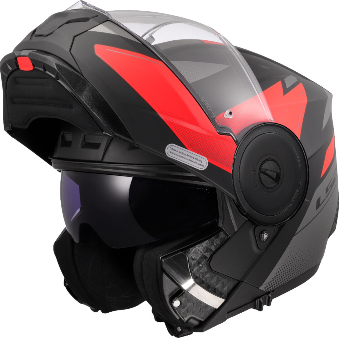 LS2 FF902 Scope II Duria Casco nero opaco/rosso M (57/58) Figura 9