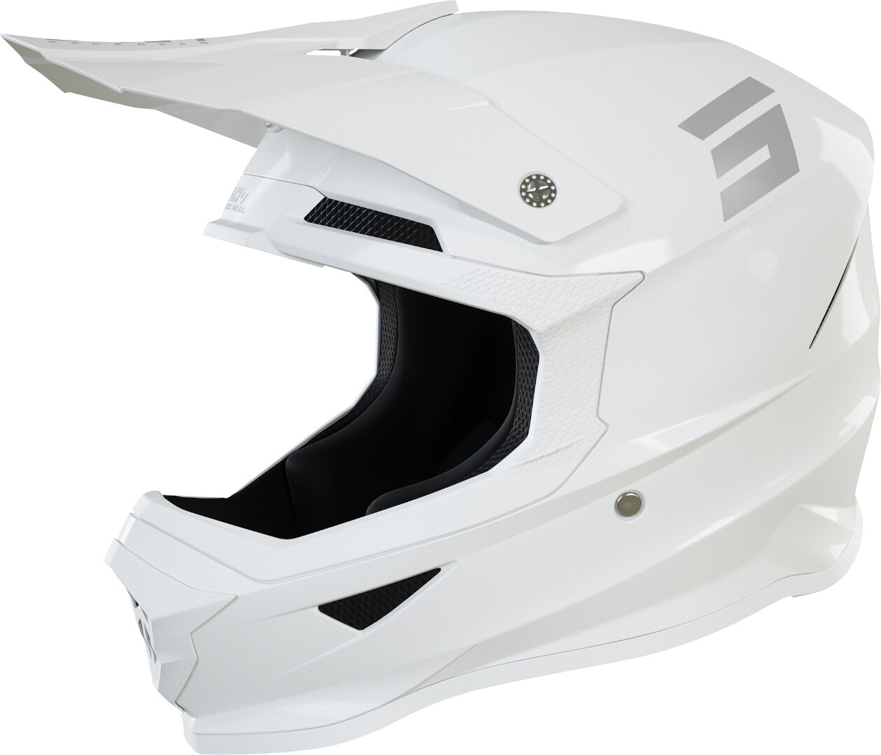 Shot Furious Solid 2.0 Motorcross helm Wit Verlies (59/60) Figuur 1