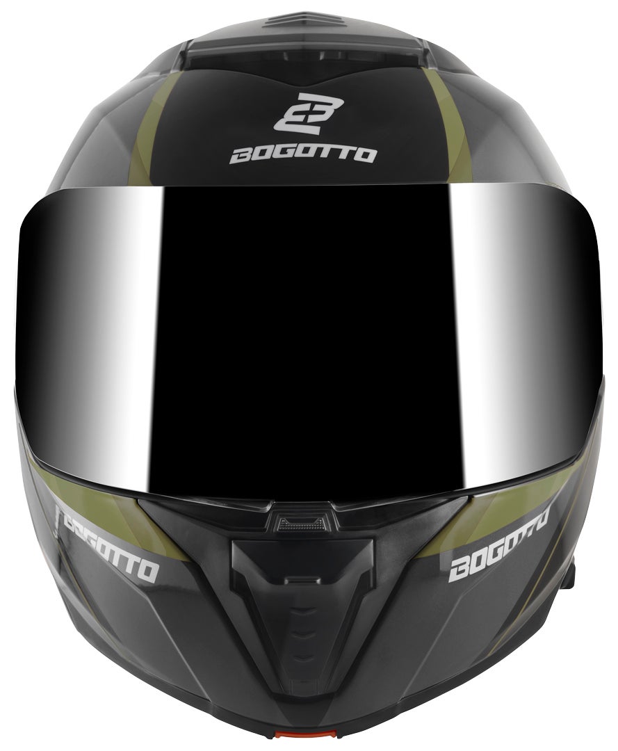 Bogotto FF404 Ezion Casque modulable Noir mat/vert S Figure 5