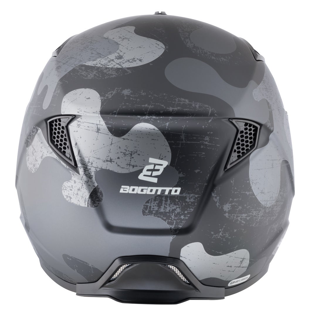 Bogotto Radic Camo Hjelm sort mat/grå L Figur 20