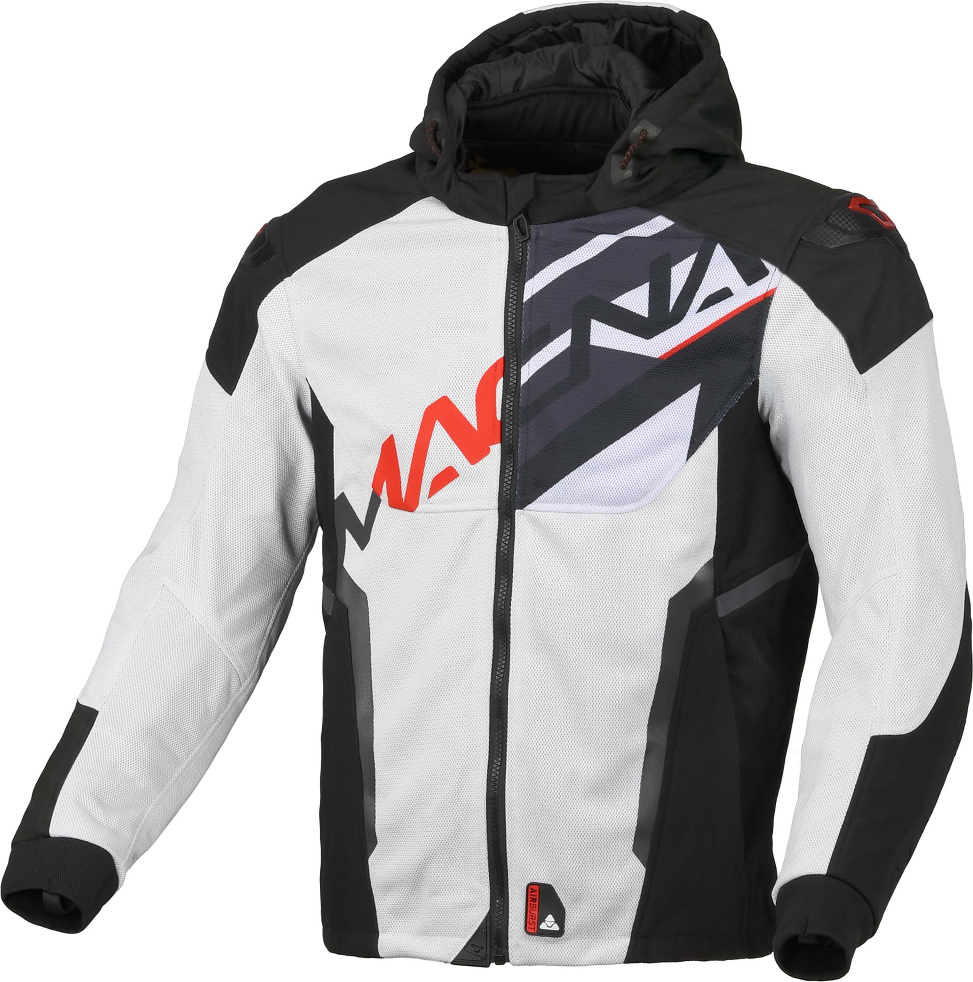 Macna Oximesh Jachetă textilă pentru motociclete Gri/Roșu L Figura 1