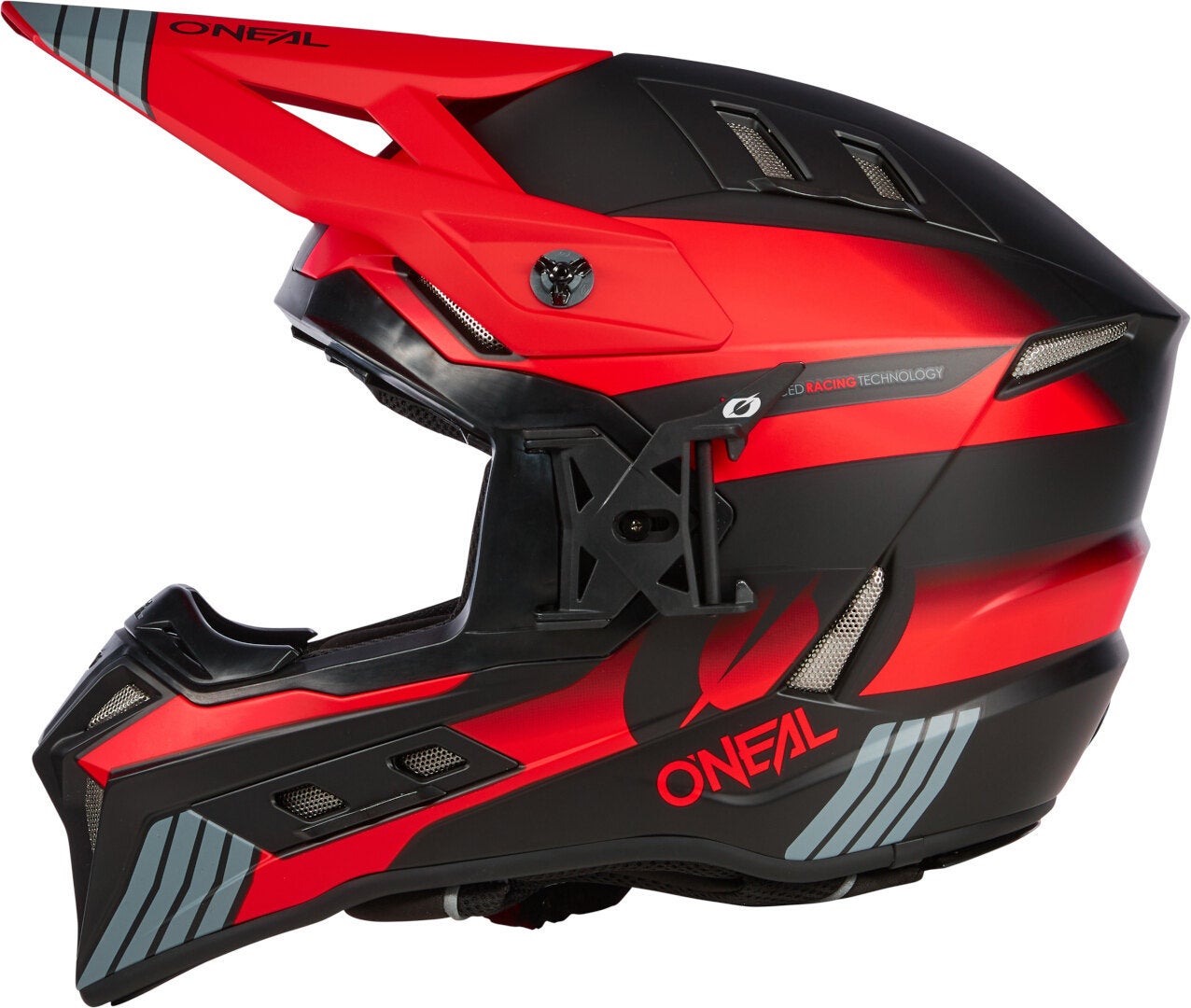 Oneal EX-SRS Hitch Motocross hjelm sort mat/grå/rød XL (61/62) Figur 3