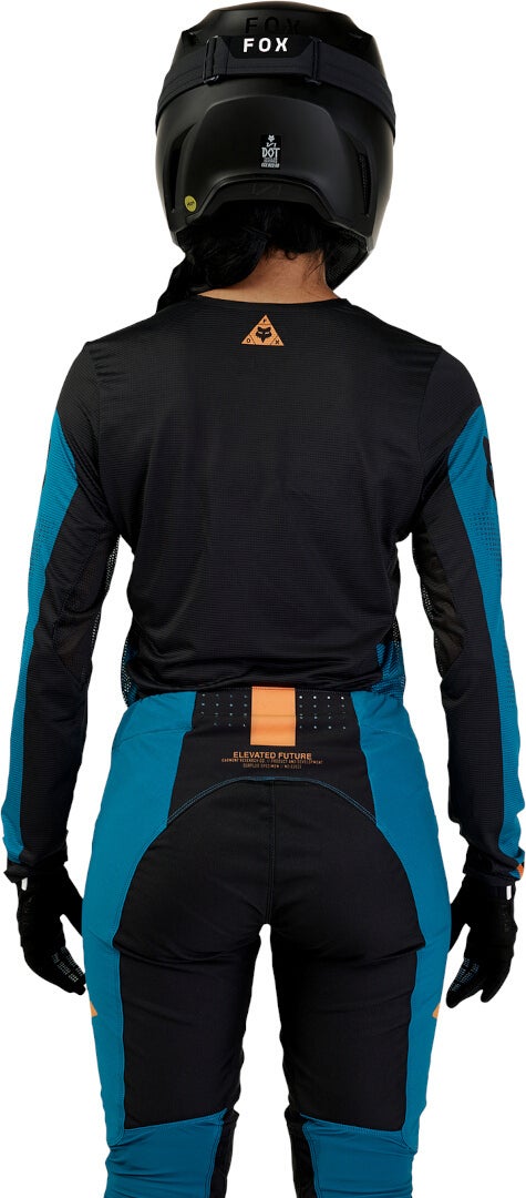 FOX Flexair Optical Motocross trøje til damer sort/blå L Figur 7