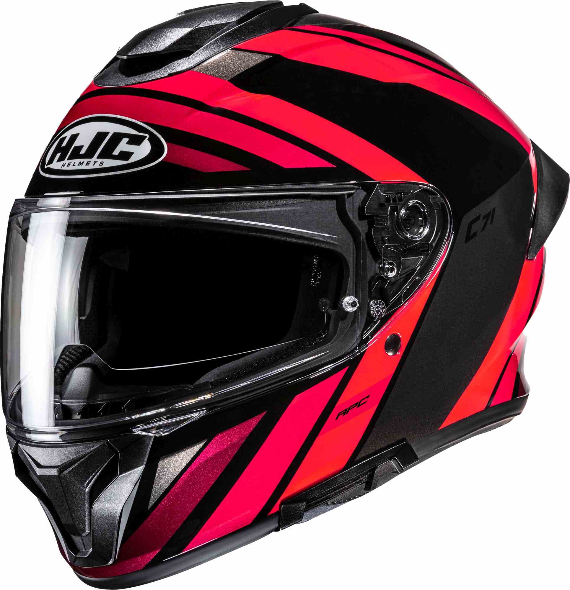 HJC C71 Faber Casco nero/rosso M (57/58) Figura 1