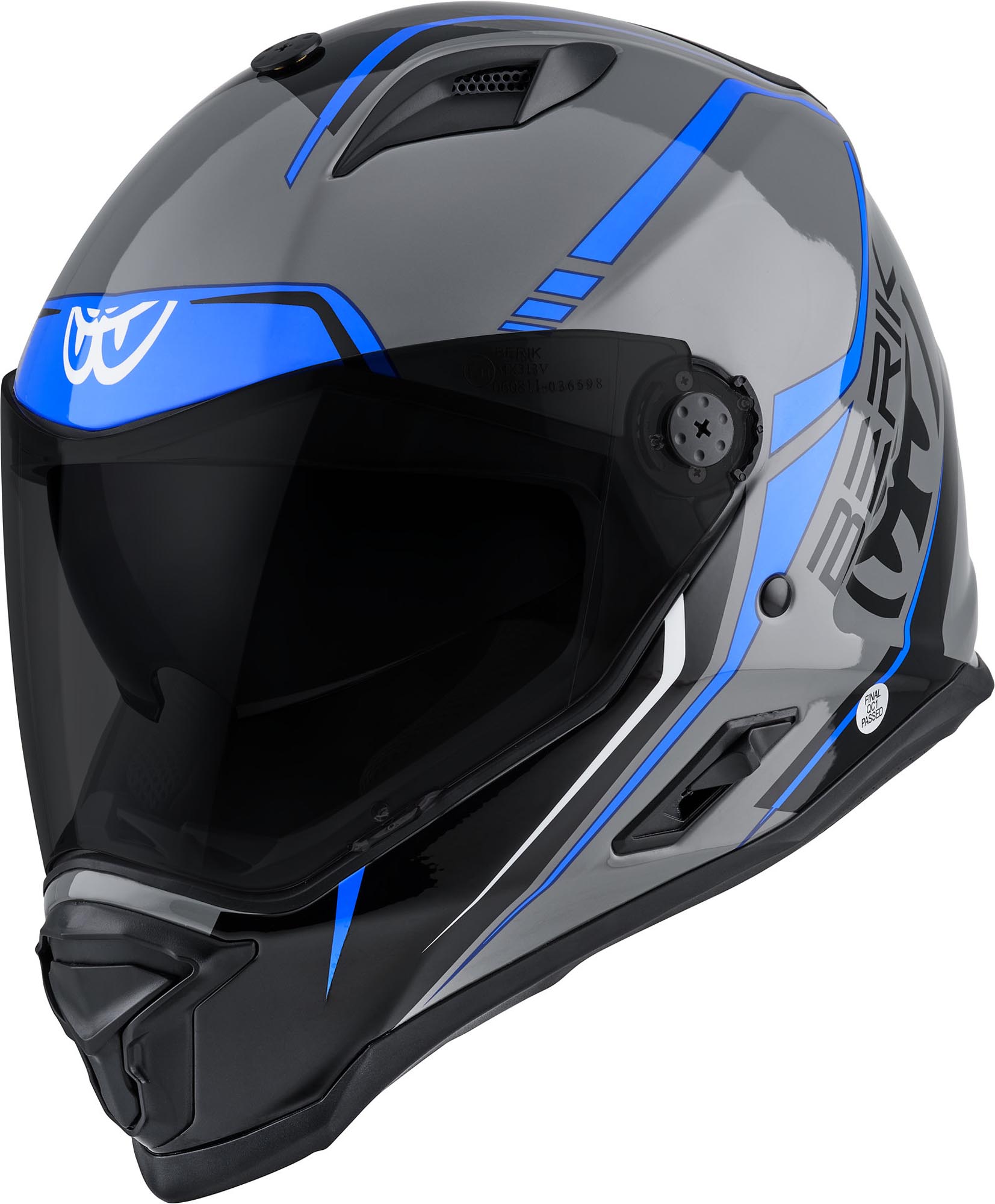 Berik MX313 Volstom Adventure Pro Enduro Helm grau/blau L Abbildung 6