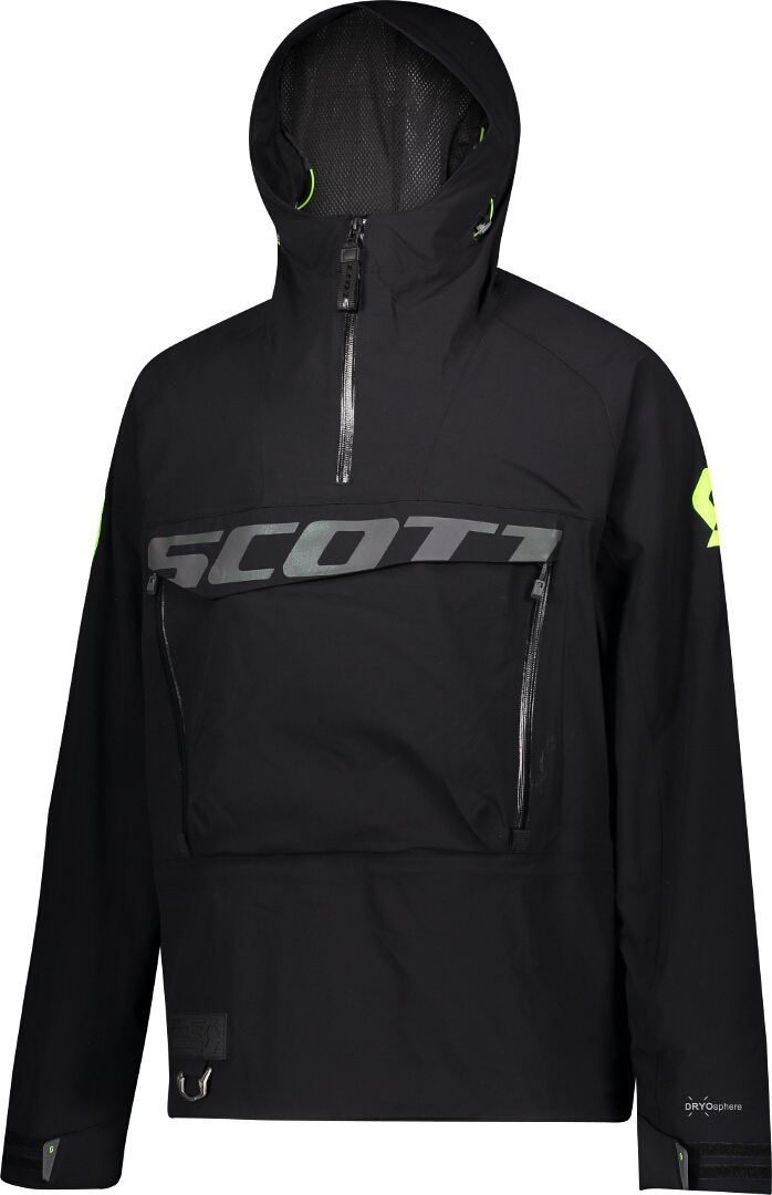 Scott XT Flex Dryo Pull-Over Sneeuwscooter Jas Zwart XL Figuur 1