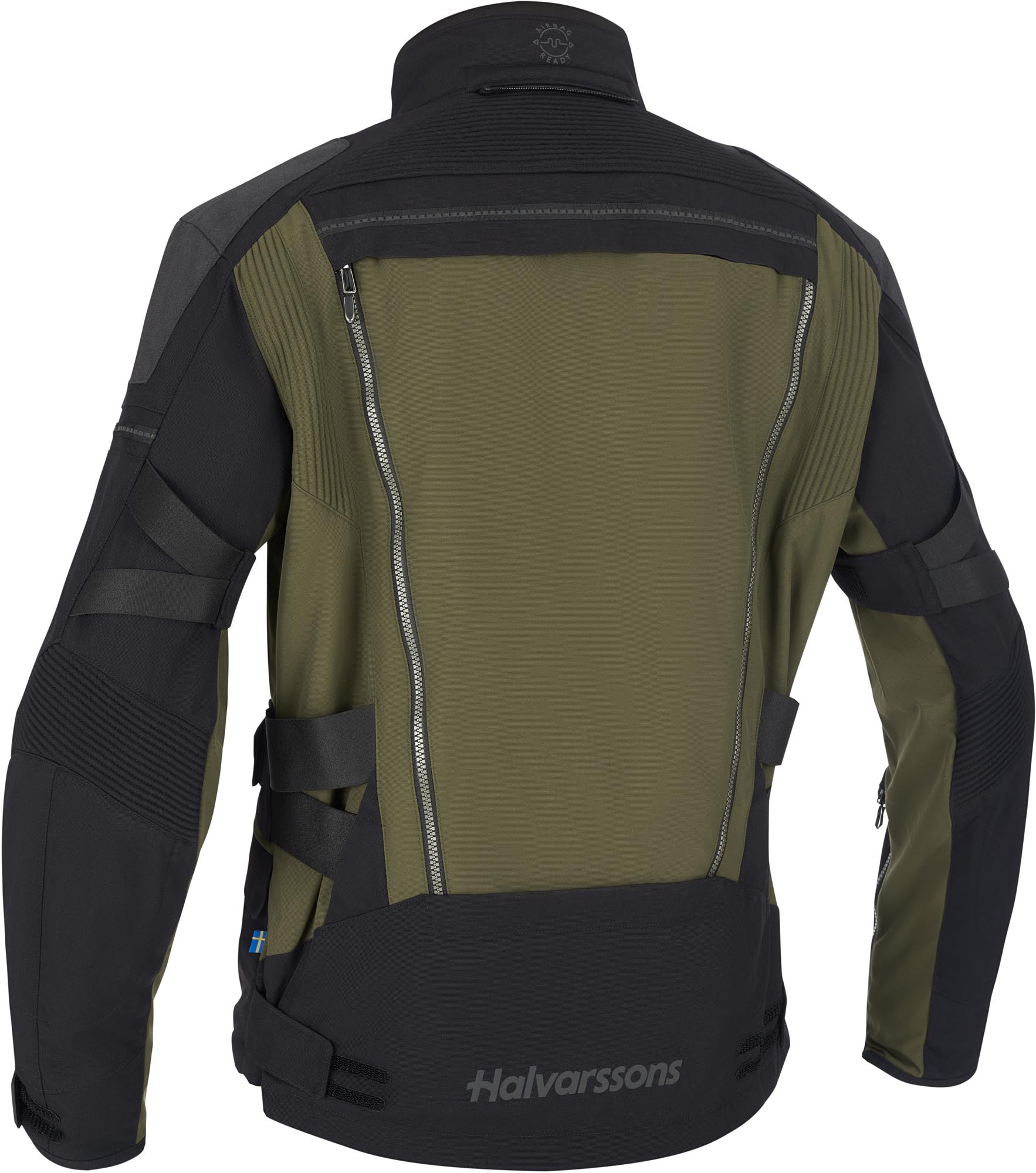 Halvarssons Mora V2 waterproof Motorcycle Textile Jacket black/olive 58 Figure 2