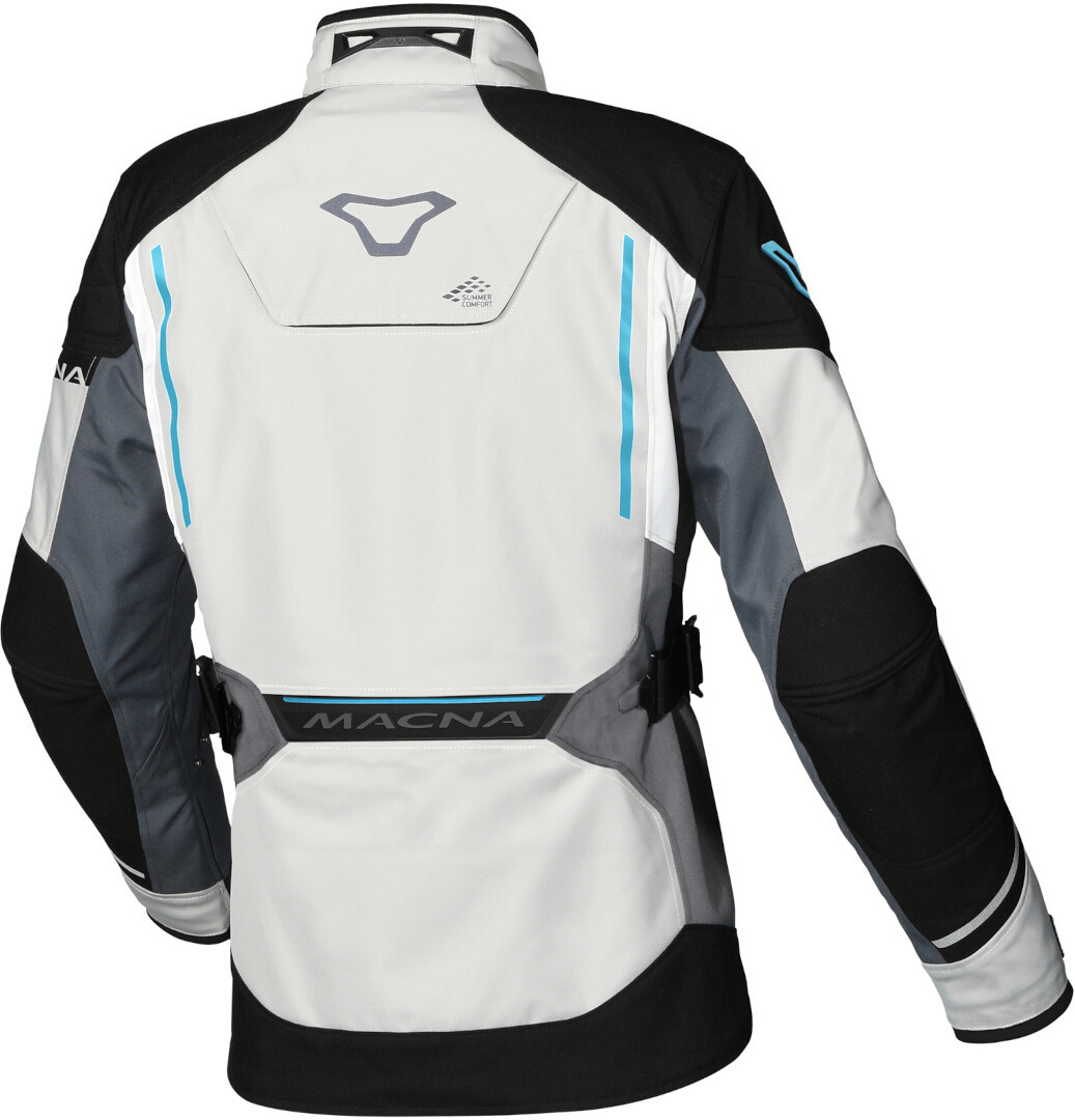 Macna Mundial waterproof Ladies Motorcycle Textile Jacket light grey/black S Figure 2