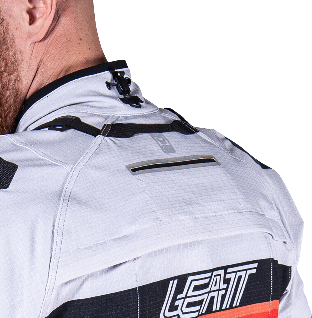 Leatt ADV Rally 5.5 Motorrad Textiljacke hellgrau/dunkelgrau/schwarz XL Abbildung 12