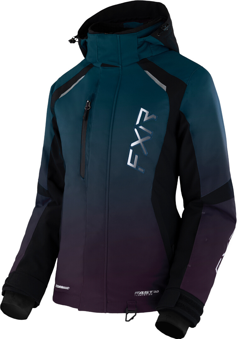 FXR Pulse Dames Sneeuwscooter Jas zwart/paars 14 Figuur 1