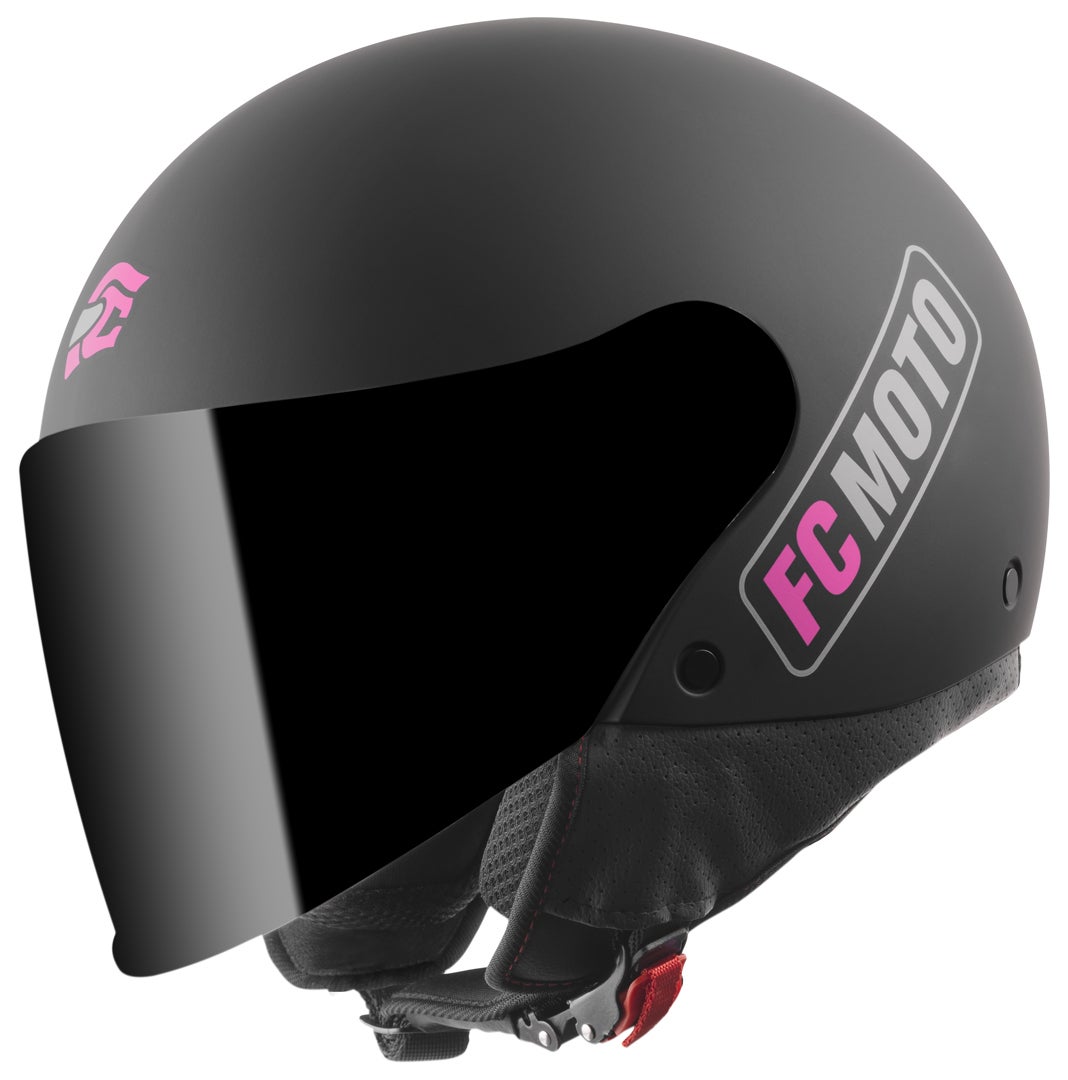 FC-Moto Square-RS Jet hjelm sort mat/lilla M Figur 2