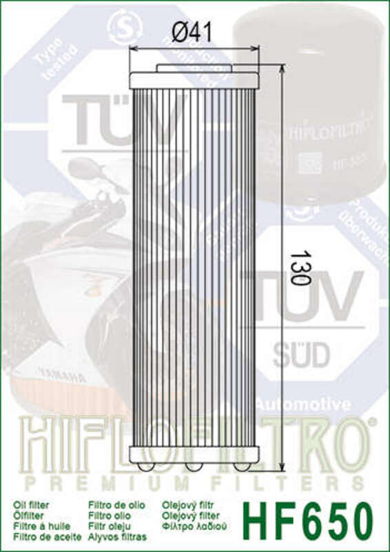 Hiflofiltro Oljefilter - HF650 Figur 4