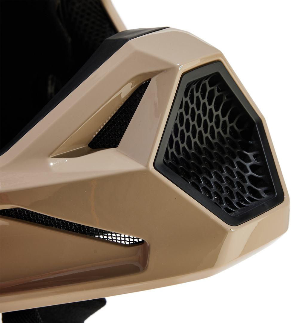 FOX V1 Solid Casque de motocross Marron L (59/60) Figure 3