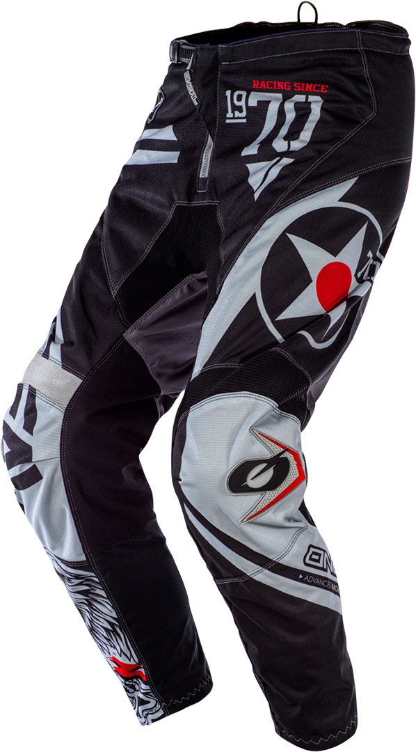Oneal Element Warhawk Calças de motocross preto/cinza 36 Figura 1