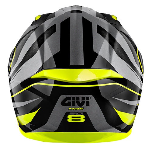 GIVI 50.8 Brave Helm Zwarte matt/titanium/geel XL Figuur 3