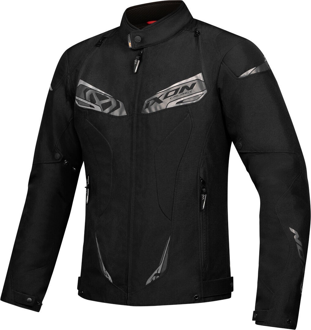 Ixon Caliber Waterdichte motorfiets textieljas Zwart XXL Figuur 1