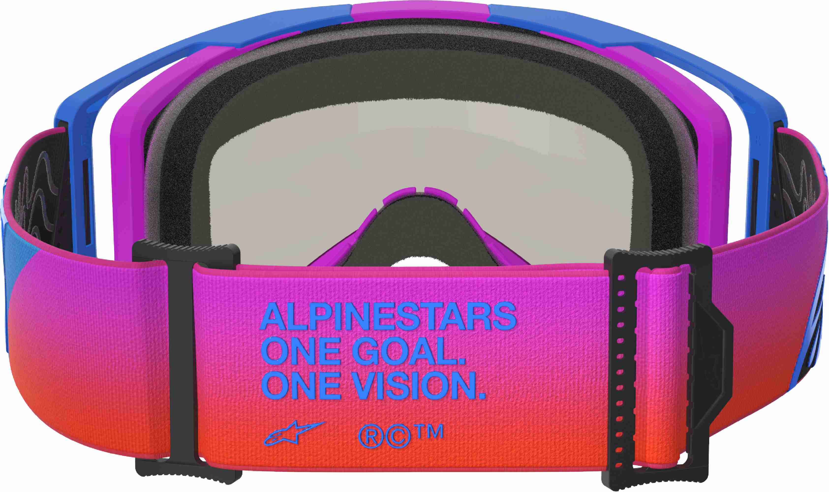 Alpinestars Vision 8 Corp Ochelari de motocross oglindă albastră/mov Figura 4