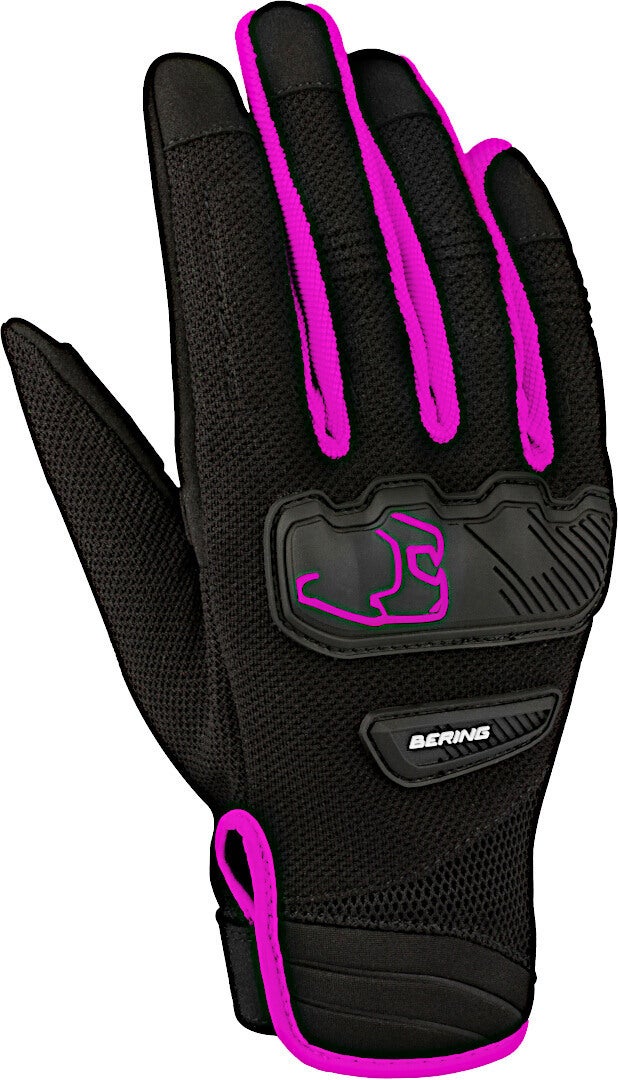 Bering York Dame motorcykel handsker sort/pink 8 (XL) Figur 1