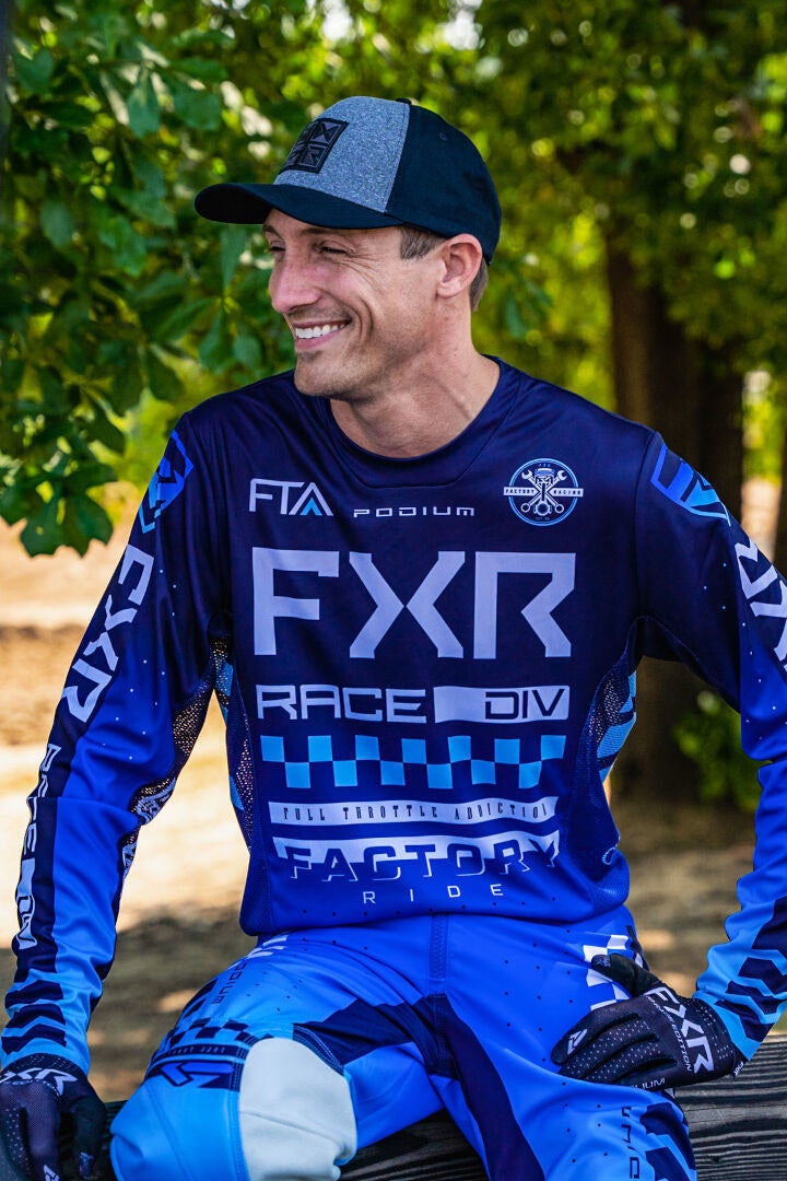 FXR Podium Gladiator 2023 Motocross bukser blå/sort 32 Figur 6