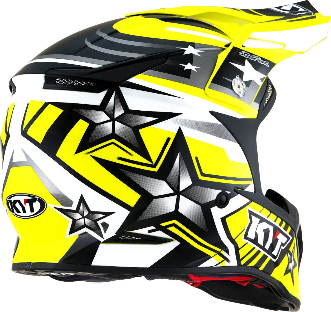 KYT Skyhawk Ardor Casco motocross giallo XL (61/62) Figura 2